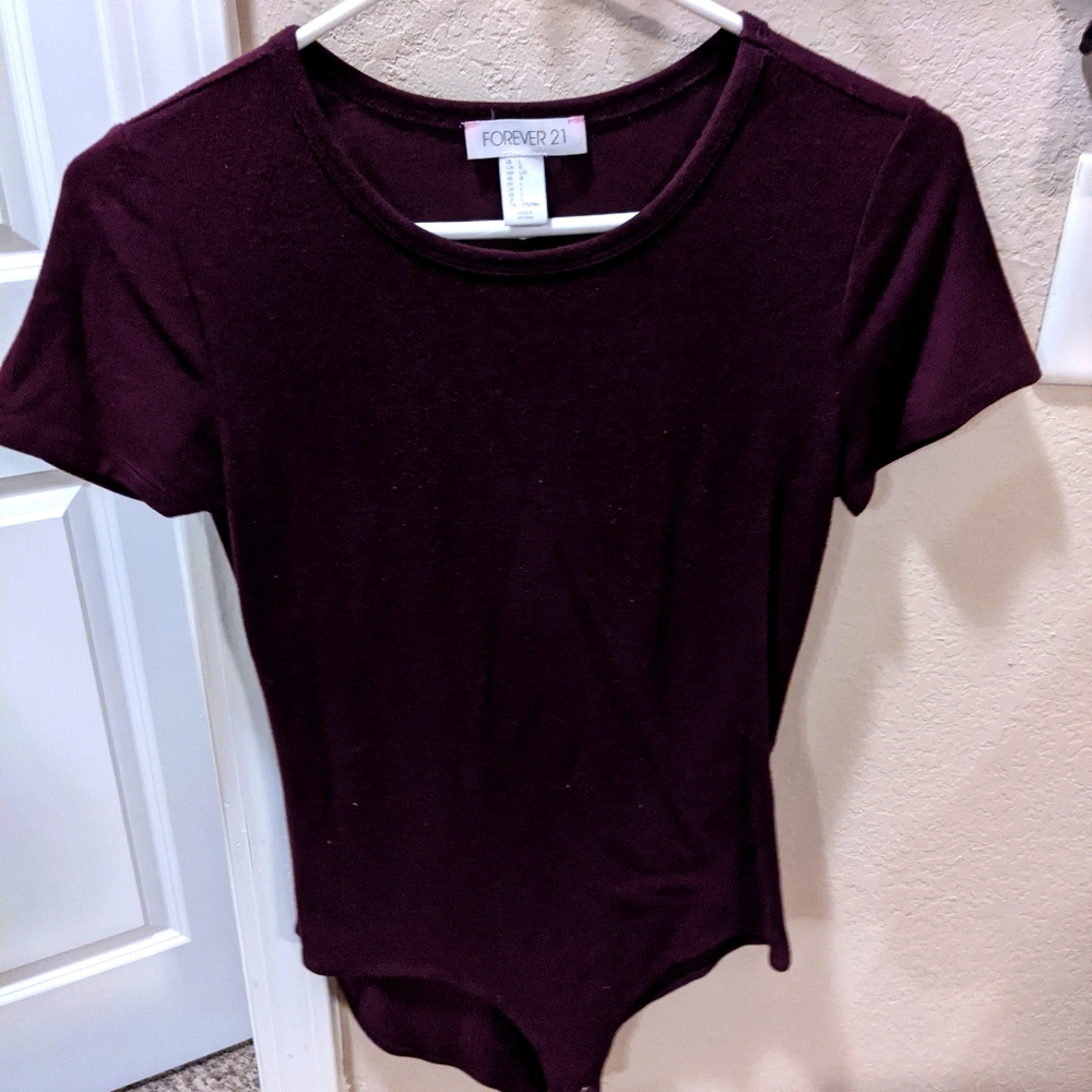Purple Bodysuit from Forever 21